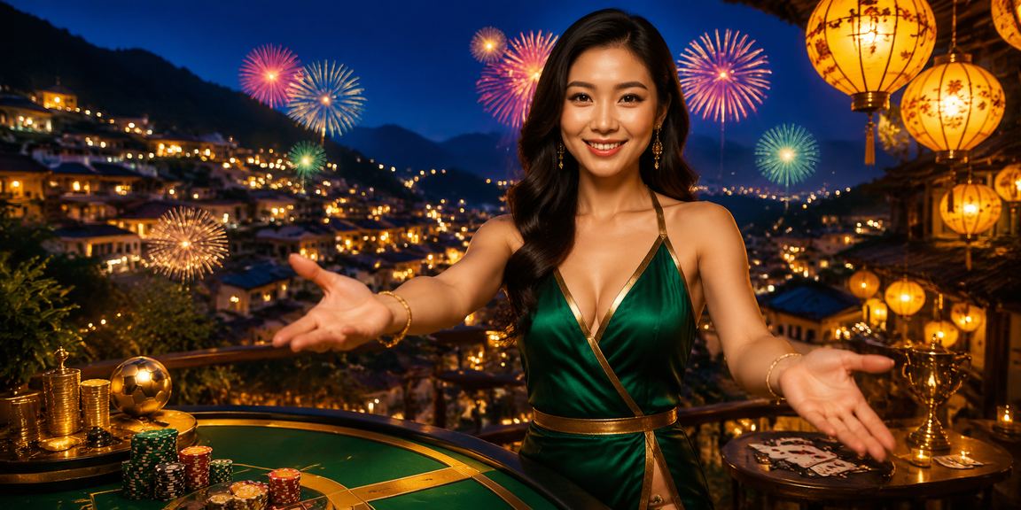 Không khí sôi động tại Hội An với trò chơi bài và đèn lồng về đêm